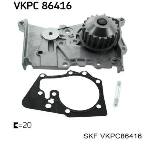 VKPC 86416 SKF bomba de agua
