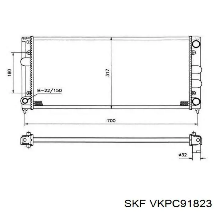 Comprar VKPC91823 SKF Bomba de agua para motor