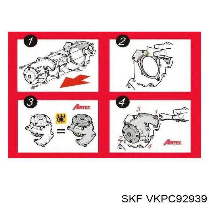 Comprar VKPC92939 SKF Bomba de agua para motor