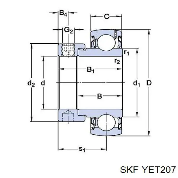 Comprar YET207 SKF 