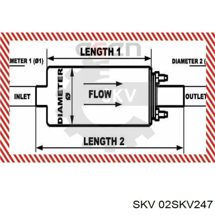 Elemento de turbina de la bomba de combustible SKV 02SKV247