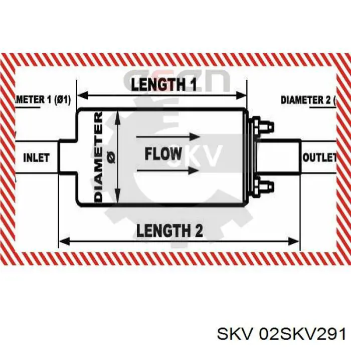 02SKV291 SKV elemento de turbina de bomba de combustible