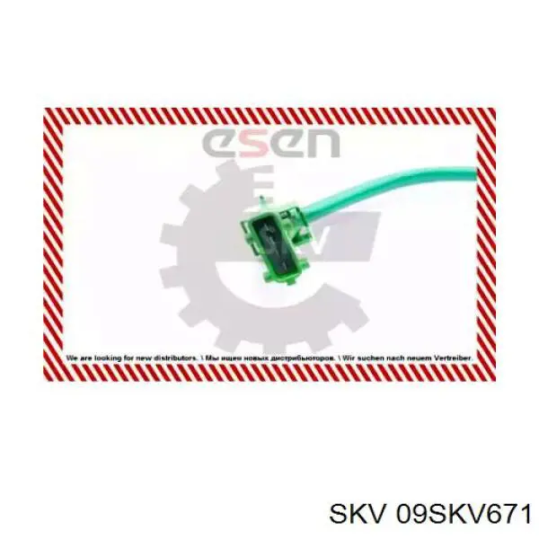 09SKV671 SKV sonda lambda sensor de oxigeno para catalizador