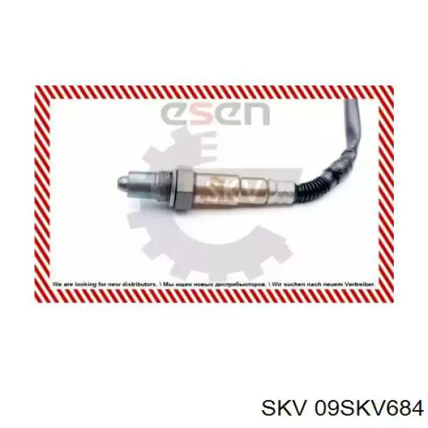 09SKV684 SKV sonda lambda, sensor de oxígeno despues del catalizador izquierdo