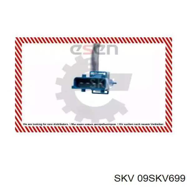 09SKV699 SKV sonda lambda sensor de oxigeno post catalizador