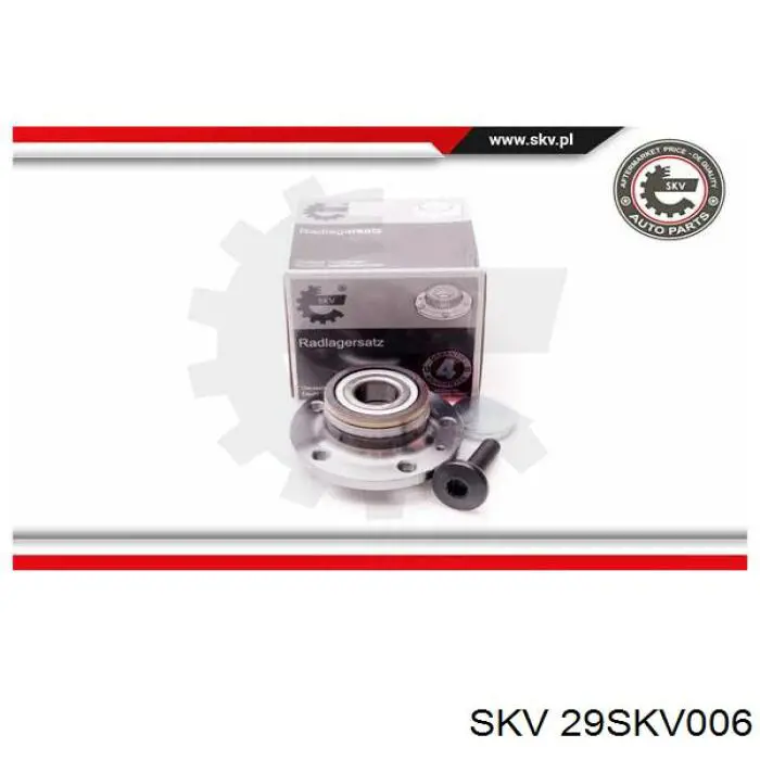 29SKV006 SKV Buje de rueda trasero
