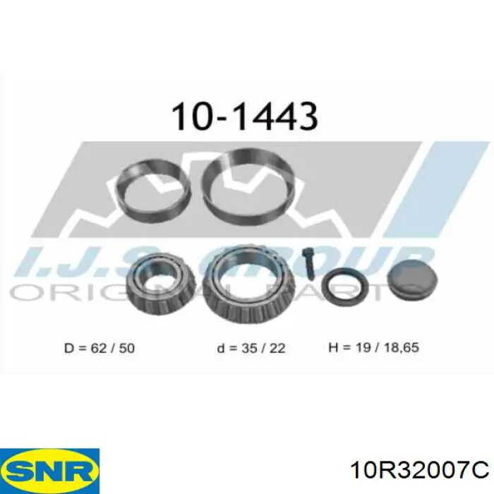 Cojinete de rueda 10R32007C SNR