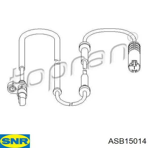 ASB15014 SNR sensor abs trasero