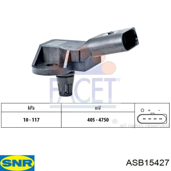 Sensor ABS trasero derecho Volkswagen Passat 3C5