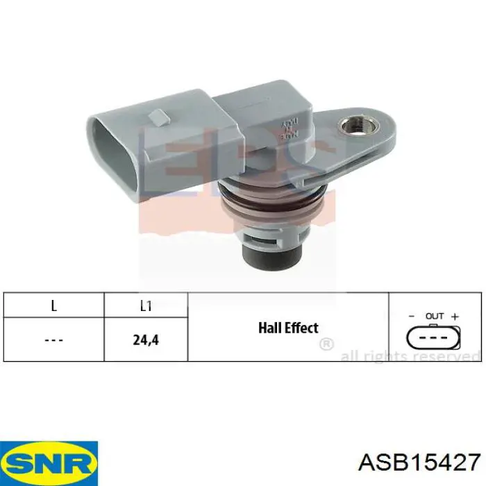 Sensor ABS trasero derecho Volkswagen Passat 3C5