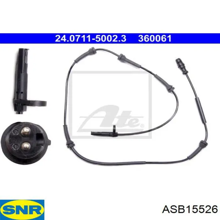 ASB155.26 SNR sensor abs trasero izquierdo