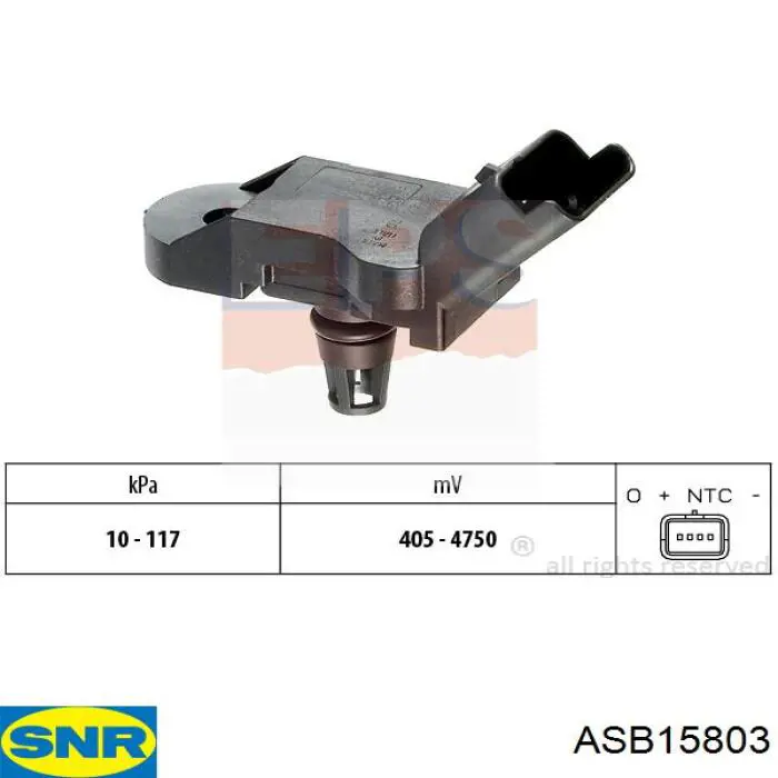 ASB158.03 SNR sensor abs delantero