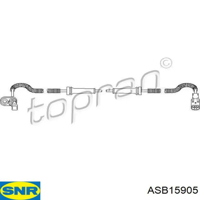 ASB159.05 SNR sensor abs trasero