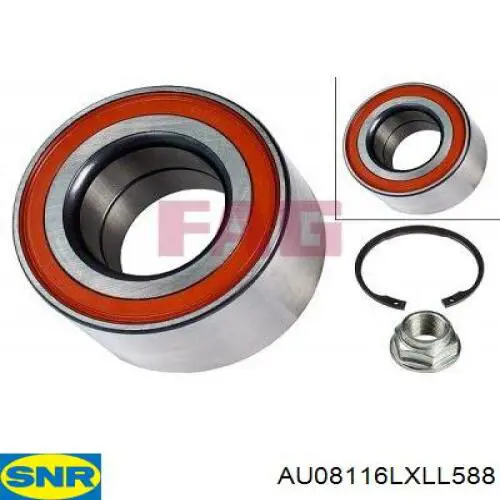 Cojinete de rueda delantero SNR AU08116LXLL588 precio, desde 13,61 EUR