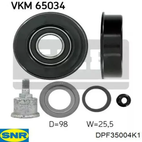 Polea del cigüeñal SNR DPF35004K1 precio, desde 121,23 EUR