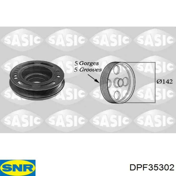 DPF353.02 SNR polea de cigüeñal