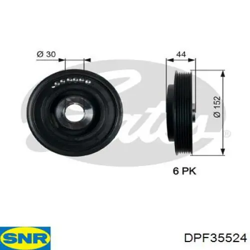 Comprar DPF35524 SNR La polea del cigüeñal