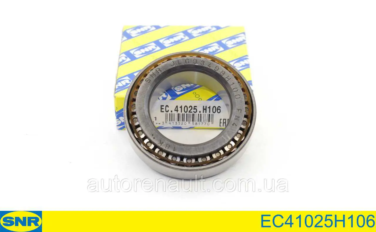 EC41025H106 SNR Cojinete de la transmisión