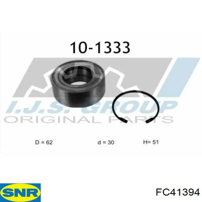 Cojinete de cubo delantero SNR FC41394 precio, desde 34,09 EUR