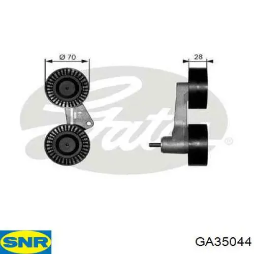 MPQ1181 Magneti Marelli soporte, brazo tensor, correa poli v