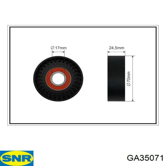 GA35071 SNR tensor de correa poli v