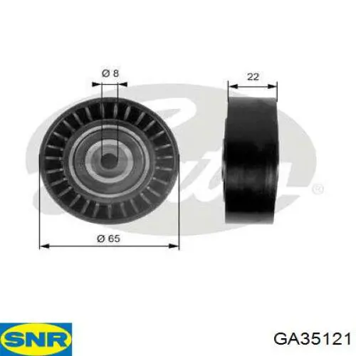 Polea inversión/guía, correa auxiliar servicios SNR GA35121 precio, desde 21,27 EUR