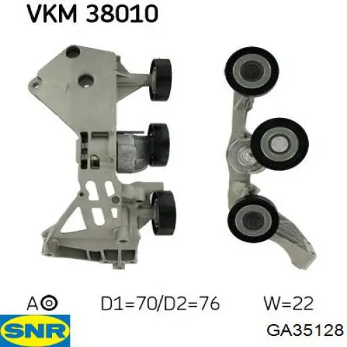 A1662000670 Mercedes Tensor de correa de alternador