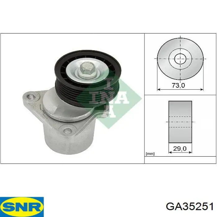 Tensor de la correa trapecial SNR GA35251 precio, desde 61,48 EUR