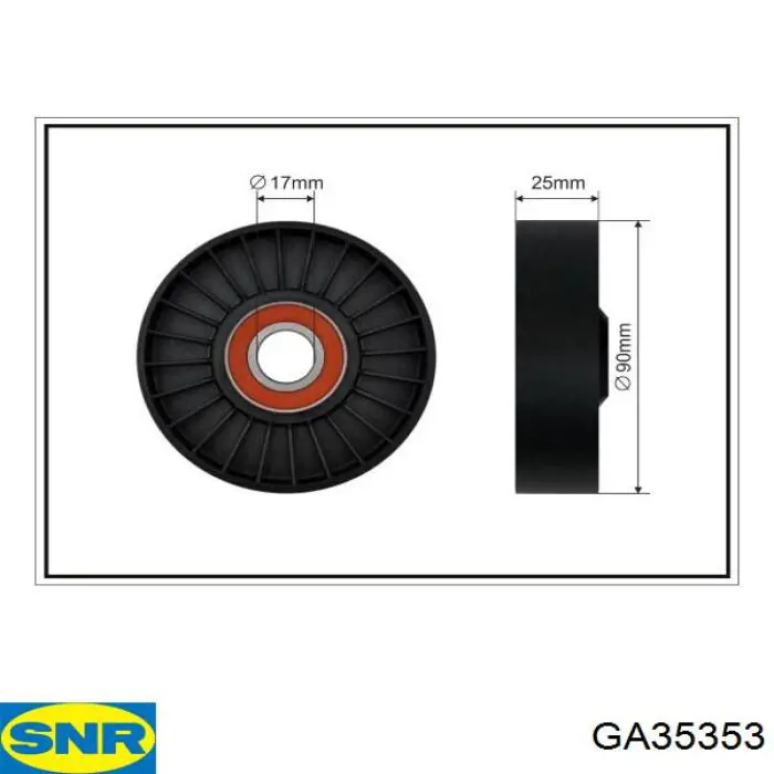 Tensor de la correa trapecial SNR GA35353 precio, desde 81,93 USD
