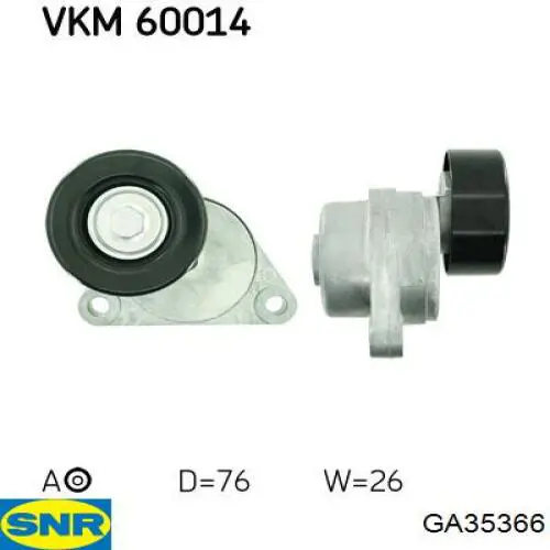 963449976 General Motors Tensor de correa auxiliar