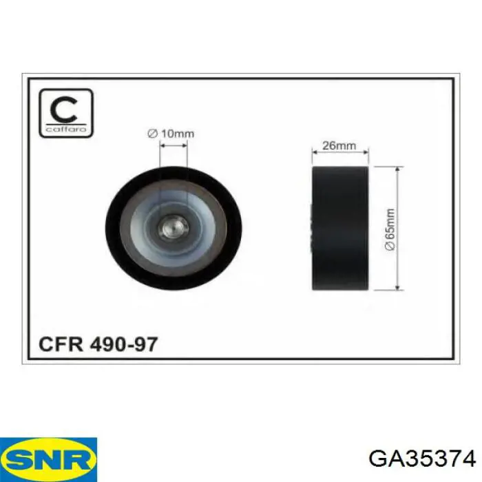 Polea inversión/guía, correa auxiliar servicios SNR GA35374 precio, desde 16,78 EUR