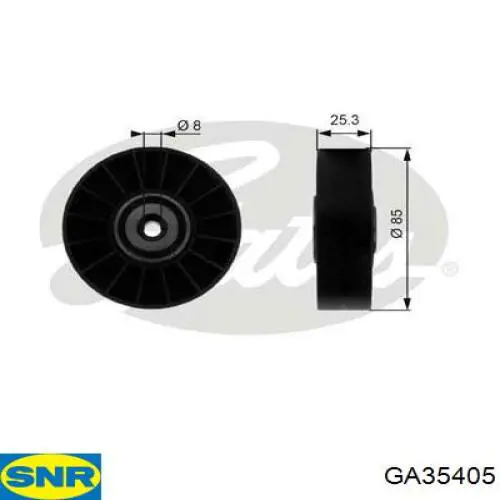 Polea inversión/guía, correa auxiliar servicios SNR GA35405 precio, desde 19,54 EUR
