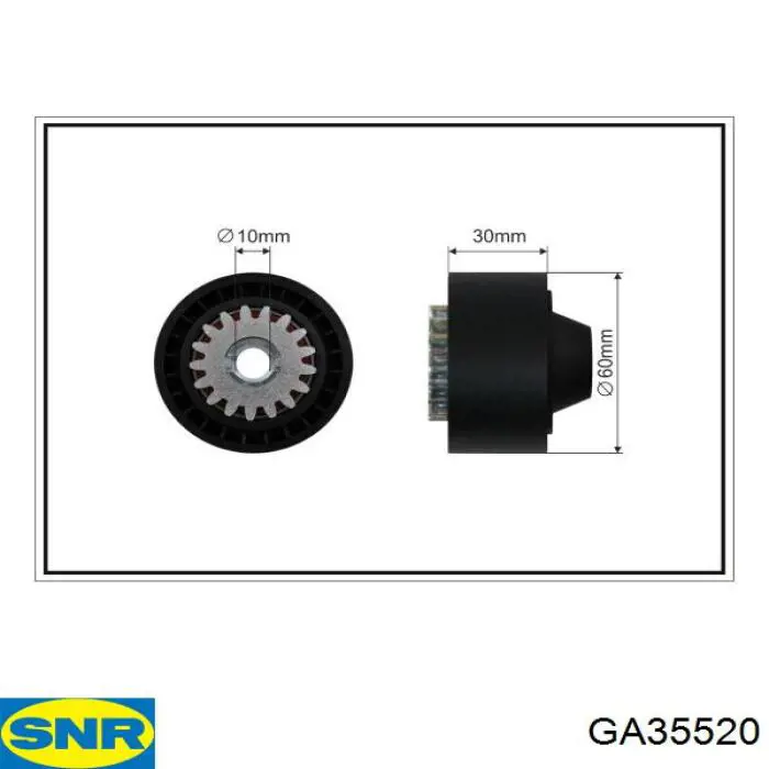 Rodillo tensor Renault (RVI) 7701478933