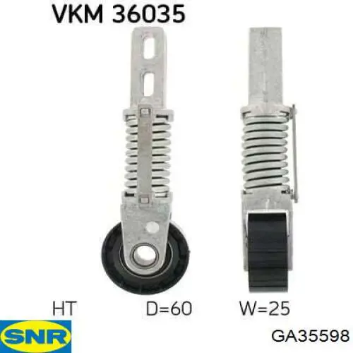 Tensor de la correa trapecial SNR GA35598 precio, desde 32,42 EUR