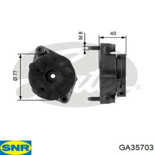 Tensor de correa poli V GA35703 SNR