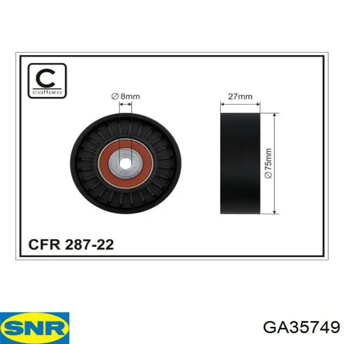 Tensor de la correa trapecial SNR GA35749 precio, desde 52,48 EUR