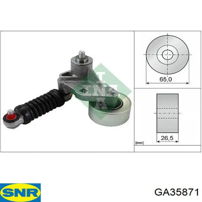 Comprar GA35871 SNR Tensor de correa poli V 