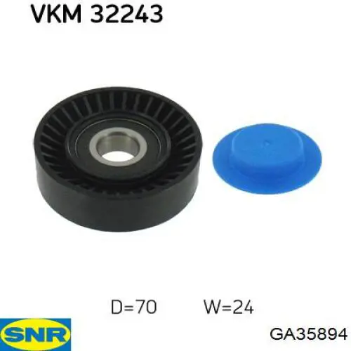 Rodillo tensor correa poli V SNR GA35894 precio, desde 12,17 EUR