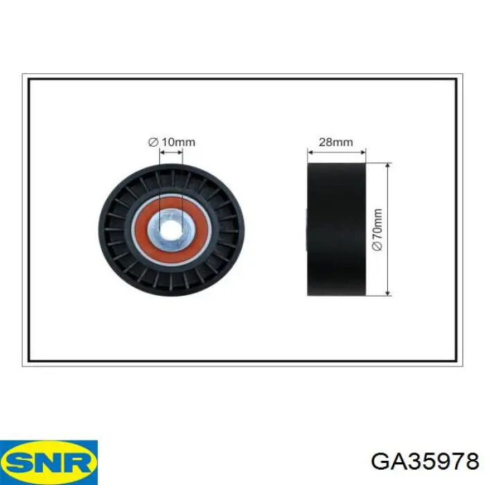 Rodillo tensor correa poli V SNR GA35978 precio, desde 17,29 EUR