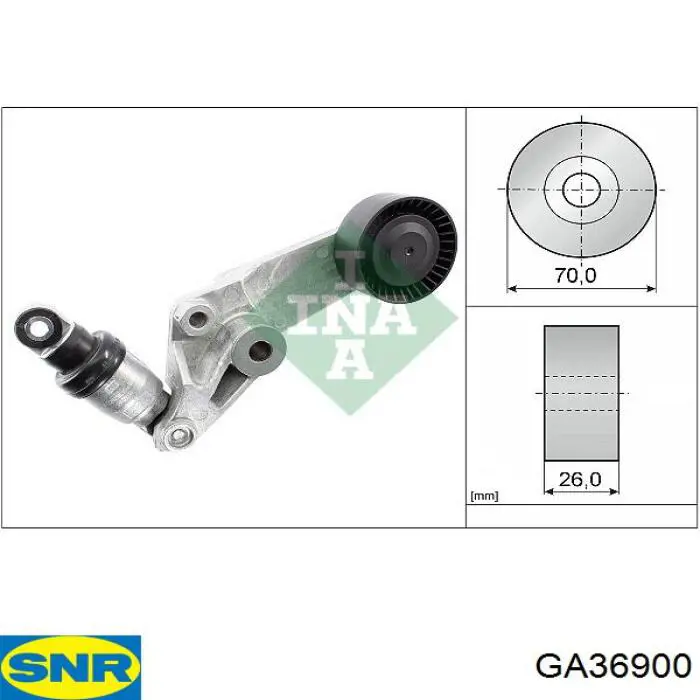 Tensor de correa, correa poli V Toyota Corolla E12