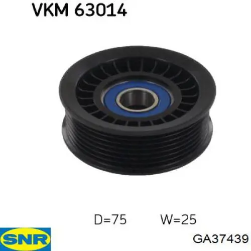 Comprar GA37439 SNR Polea tensora, correa poli V
