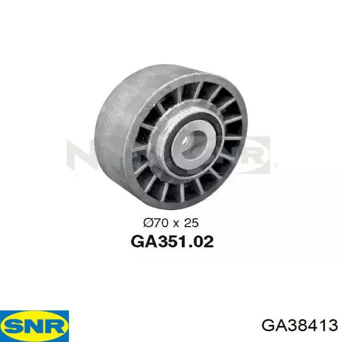 Polea inversión / guía, correa poli V GA38413 SNR