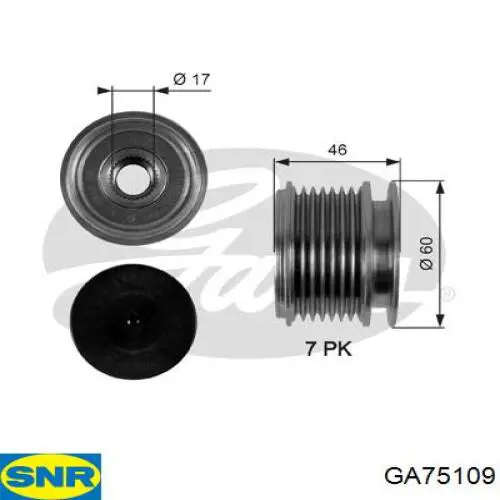 Polea rueda libre SNR GA75109 precio, desde 31,58 EUR