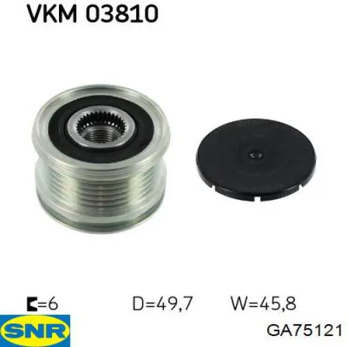 Comprar GA75121 SNR Rueda libre del alternador