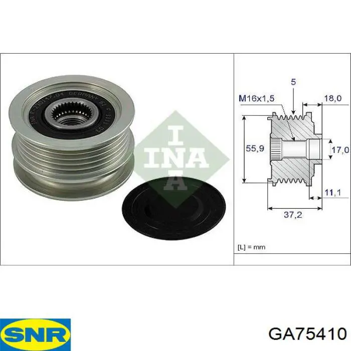 Comprar GA75410 SNR Rueda libre del alternador
