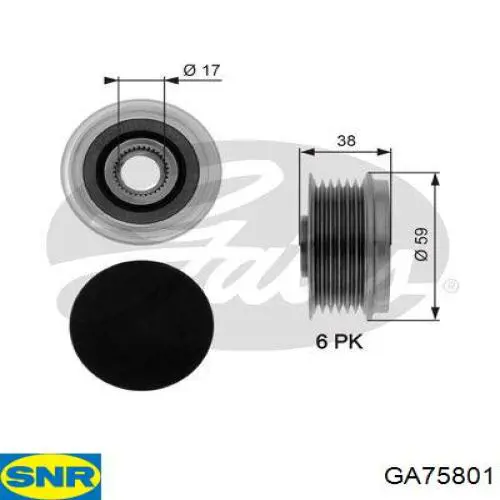 Poleas juego de piezas Alfa Romeo Mito 955
