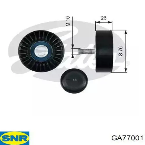 Polea de alternador SNR GA77001