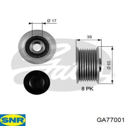 Polea rueda libre SNR GA77001 precio, desde 40,02 EUR