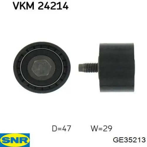 GE352.13 SNR rodillo intermedio de correa dentada