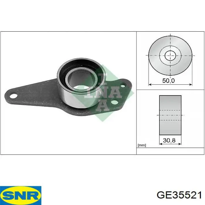 GE355.21 SNR rodillo intermedio de correa dentada